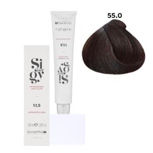 Крем-фарба для волосся Sinergy №55/0 Насичений світлий каштан 100 мл - 00-00000753
