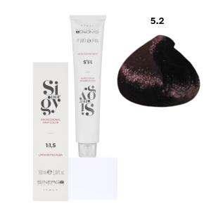 Крем-фарба для волосся Sinergy №5/2 Темно-русий фіолетовий 100 мл - 00-00001977