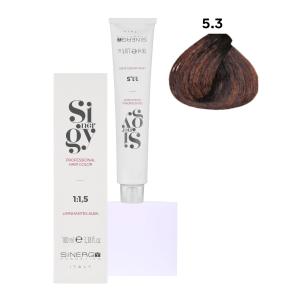 Крем-фарба для волосся Sinergy №5/3 Світло-золотистий каштан 100 мл - 00-00001986