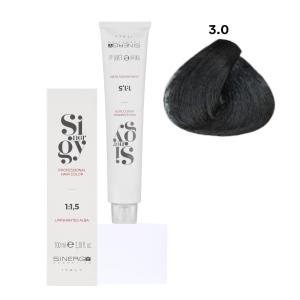 Крем-фарба для волосся Sinergy №3/0 Темний каштан 100 мл - 00-00002700