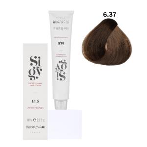 Крем-фарба для волосся Sinergy №6/37 Золотисто-коричневий 100 мл - 00-00009757