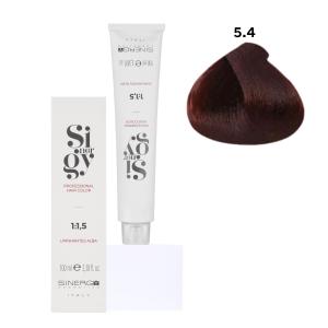 Крем-фарба для волосся Sinergy №5/4 Мідний світлий каштан 100 мл - 00-00009761