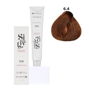 Крем-фарба для волосся Sinergy №6/4 Мідний темно-русий 100 мл - 00-00009762