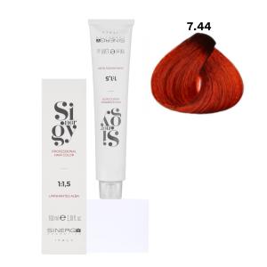 Крем-фарба для волосся Sinergy №7/44 Інтенсивний русий мідний 100 мл - 00-00009766