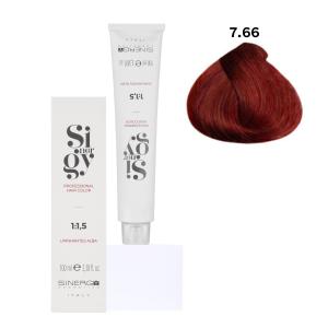Крем-фарба для волосся Sinergy №7/66 Насичений червоний русий 100 мл - 00-00009774