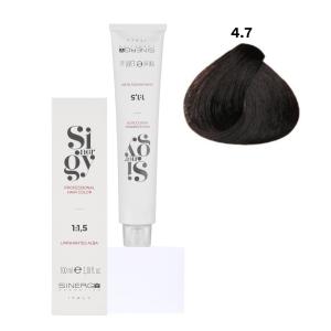 Крем-фарба для волосся Sinergy №4/7 Кава 100 мл - 00-00009776