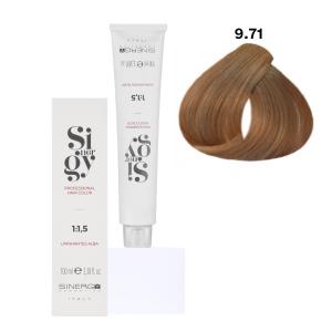 Крем-фарба для волосся Sinergy №9/71 темний блонд коричнево-попелястий 100 мл - 00-00009785