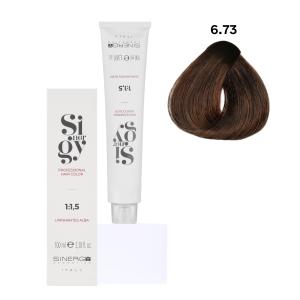 Крем-фарба для волосся Sinergy №6/73 Мигдаль 100 мл - 00-00009788