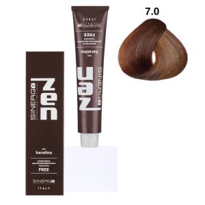 Безаміачна крем-фарба для волосся Sinergy №7/0 Русий 100 мл - 00-00009840