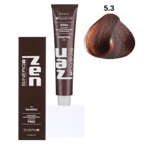 Безаміачна крем-фарба для волосся Sinergy №5/3 Світло-золотистий каштан 100 мл - 00-00009848