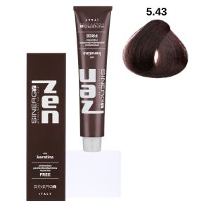 Безаміачна крем-фарба для волосся Sinergy №5/43 Світло-мідний золотисто-русий 100 мл - 00-00009856