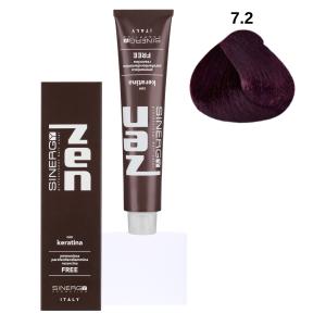 Безаміачна крем-фарба для волосся Sinergy №7/2 Фіолетовий блонд 100 мл - 00-00009871