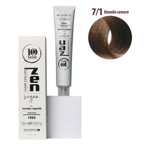 Тонуюча крем-фарба для волосся Sinergy ZEN 10min 7/1 попелястий блонд, 100мл - 00-00013354