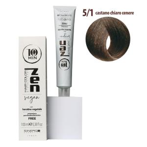 Тонуюча крем-фарба для волосся Sinergy ZEN 10min 5/1 світло попелястий коричневий, 100мл - 00-00022470