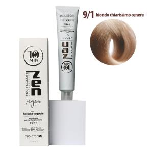 Тонуюча крем-фарба для волосся Sinergy ZEN 10min 9/1 дуже світлий попелястий блонд, 100мл - 00-00022471