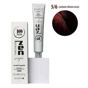 Тонуюча крем-фарба для волосся Sinergy ZEN 10min 5/6 світло коричневий червоний, 100мл - 00-00022475